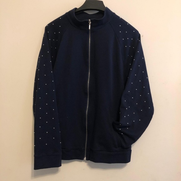 Women's Weekends By Chico's studded Jacket - Picture 3 of 8